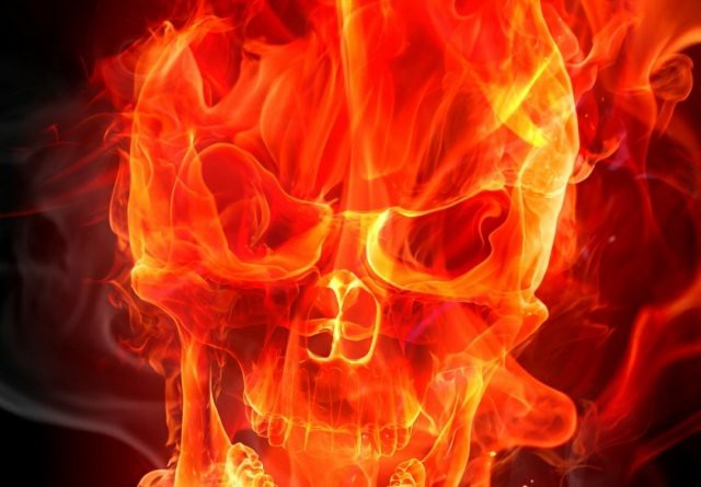 Burning Skull